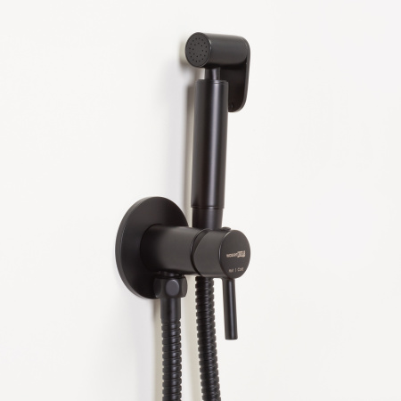 Гигиенический душ со смесителем WasserKraft A70638 черный матовый